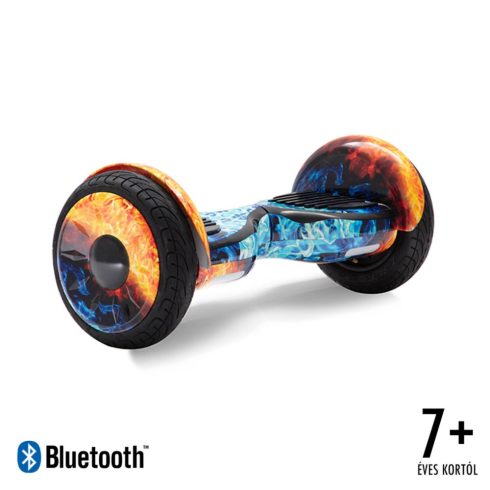 10" Hover board bluetooth-os segway táskával (flame)