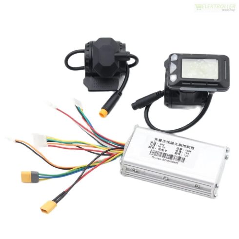 36V-os BLDC lapos motor kontroller szett LCD-s gázkarral