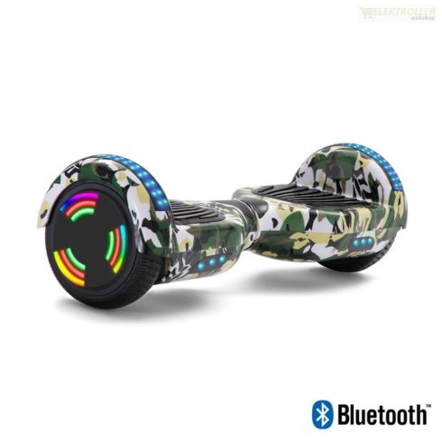 6,5" Hover board bluetooth-os mini segway táskával (terepmintás)