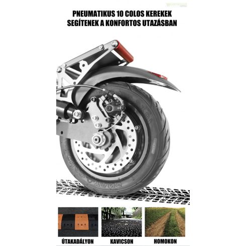 2400W Duál agymotoros elektromos roller üléssel 18Ah Lithium 2x1200W 48V 50km/h 60km
