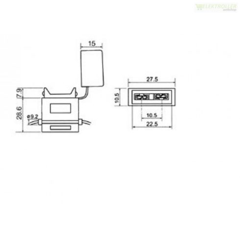 Midi biztosíték foglalat ATC 18 AWG