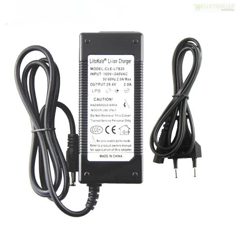 Lithium ion akkumulátor töltő LiitoKala 24V 2A