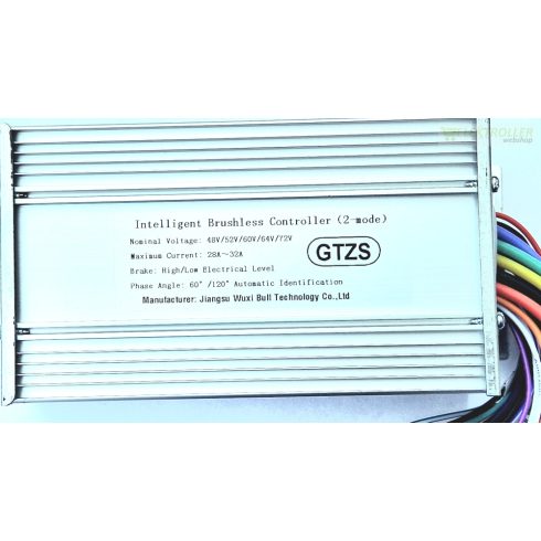 Intelligens 48v 52v 60v 64v 72v-os 3 fázisú BLDC kontroller