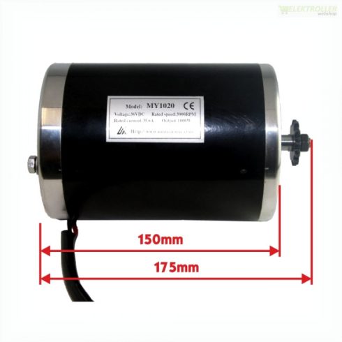 Elektromos szénkefés motor 36V 1000W MY1020