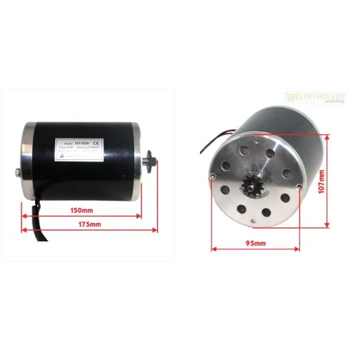 Elektromos szénkefés motor 48V 1000W MY1020
