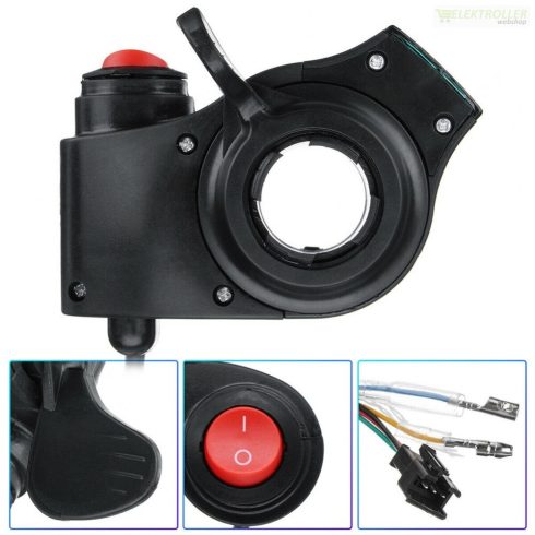 Elektromos roller hüvelykujjas univerzális gombos gázkar 12-96V