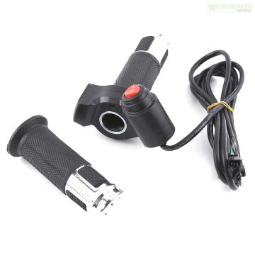   Elektromos roller univerzális gombos gázkar 12-96V (Ezüst)