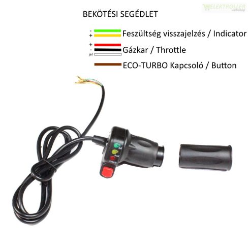 Elektromos roller gázkar 48v kapcsolóval