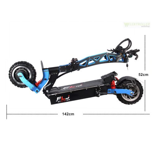 ER7000W összecsukható elektromos roller 120Km/h 72V 35Ah ülés nélkül (kék)