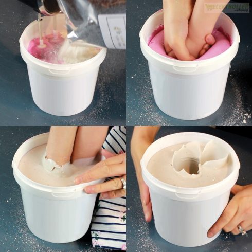 Dupla 2 szobros kézszobor készítő szett XL családi kézfogós gipszlenyomat olcsón