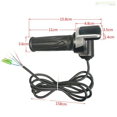 Elektromos roller kulcsos gázkar LCD kijelzővel 36V