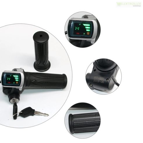 Elektromos roller kulcsos gázkar LCD kijelzővel 48V