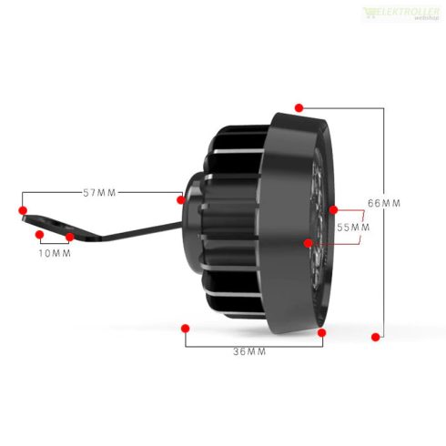 Első elektromos roller kerékpár LED menetfény lámpa 12V 12W