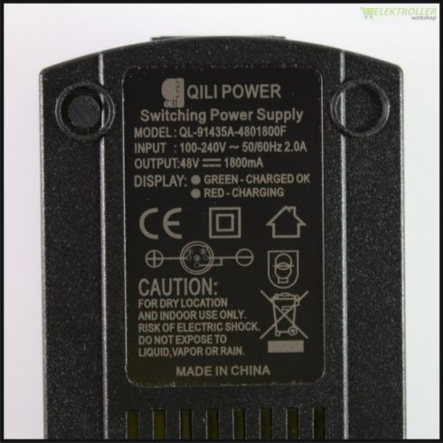 Normál ólom-savas roller akkumulátor töltő 48V QILI POWER ql-91435a-480180f