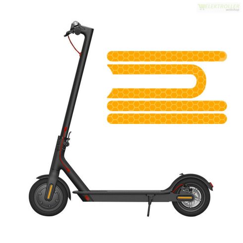 Xiaomi elektromos roller kerékcsavarborítás láthatósági matrica 4db (sárga)