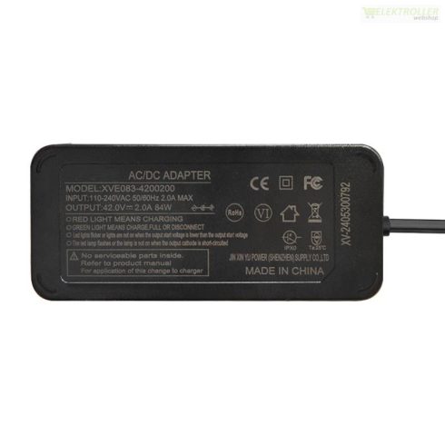 Lithium ion Xiaomi, Ninebot prémium utángyártott akkumulátor töltő 36V XVE083-4200200