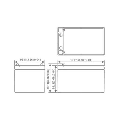 ZTECH 12V 12Ah Ciklikus akkumulátor elektromos kerékpárba (csavaros)